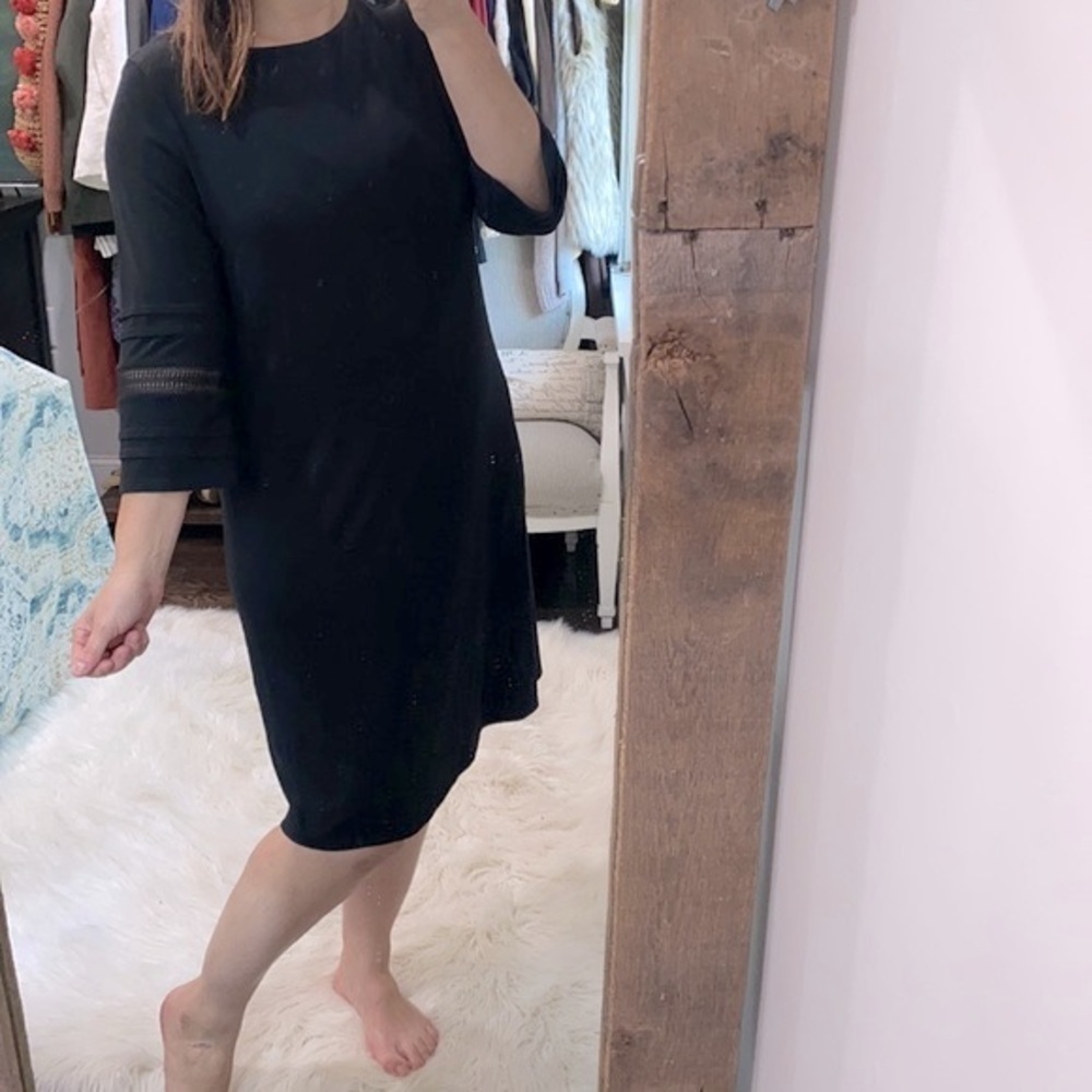 J Jill Wearever collection black dress size medium